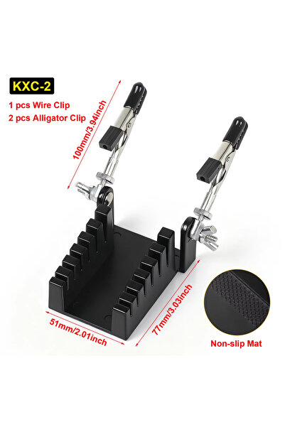 Choice KXC-2 NEWACALOX Hands Soldering Tool with 2 Flexible Arms PCB Holder S...