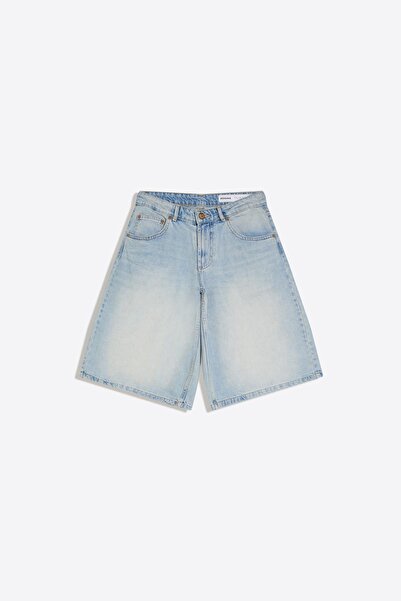 Bershka Baggy fit denim bermuda şort