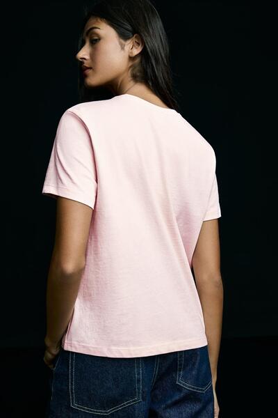 Bershka Kısa kollu basic tişört