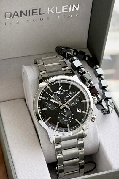 Daniel Klein Men's Wristwatch 30 Meters Water Resistant Steel Band + Bracelet...