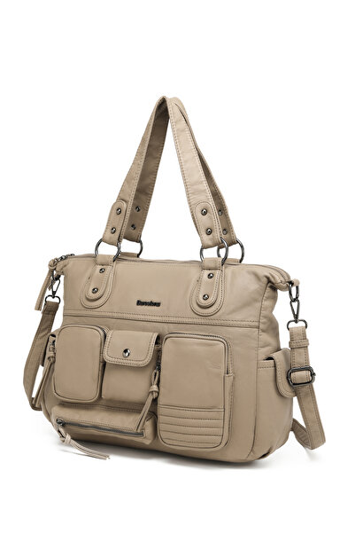 Solo Bag Wash Leather Multi-Compartment Stylish Soft Leather Shoulder Crossbo...