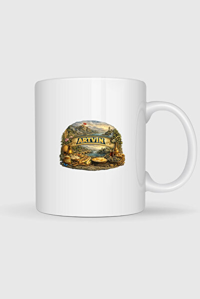 Bahriyeli Collection كوب زجاجي مطبوع من Artvin