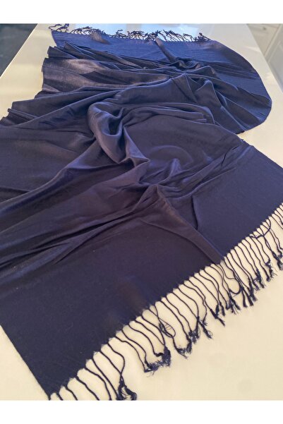 Bohemian Navy Blue Elegansa Shoulder Scarf with Cashmere Texture Stylish Shaw...