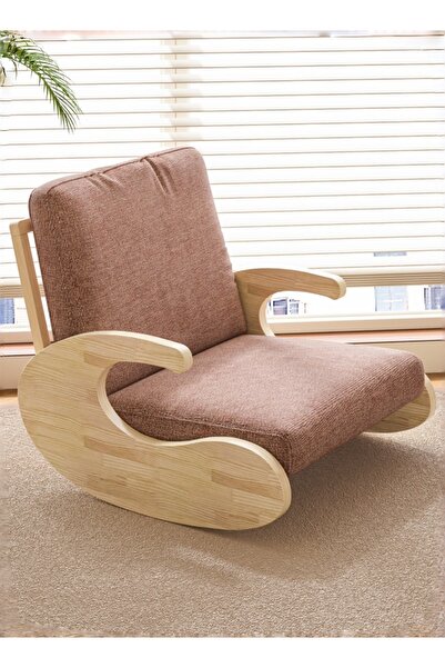 Bojasmiial Fabric Rocking Chair for Patio, Backyard, Balcony, Porch