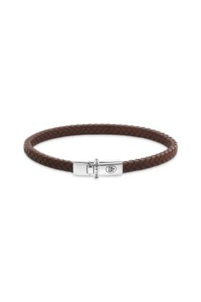 Rebel & Rose RR-L0176-S-M Bracelet Xtra Small Braided Cognac
