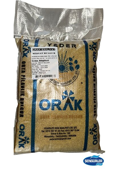 YDR ORAK MİDYAT BULGURU 5 KG (YENİ MAHSÜL)