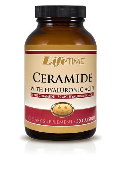LifeTime Ceramide - Seramid 50 mg + Hyaluranik Asit 50 mg İçeren Takviye Edici Gıda 30 Kapsül
