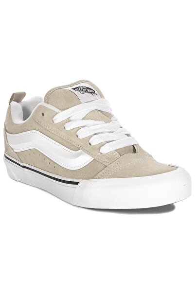 Vans Knu Skool Luxury Leather Sneakers in French Oak Beige, 44.5 EU