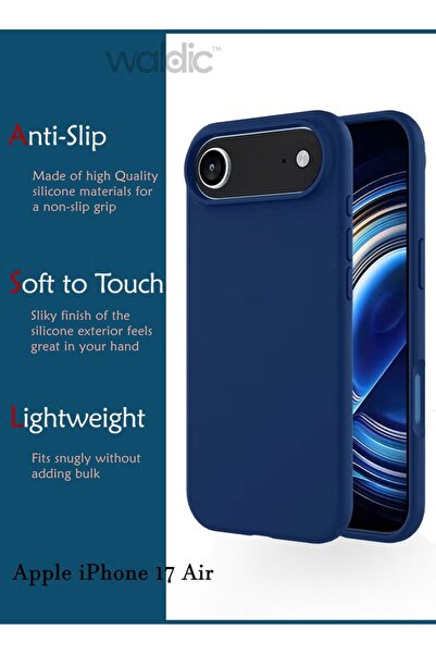 Primo Plus جراب حماية لهاتف آيفون 17 إير لحماية الكاميرا والهاتف - أزرق داكن