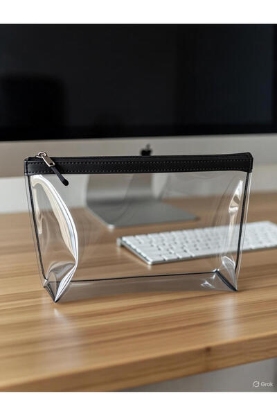 cosmoplex Şeffaf Çanta 24x11x7