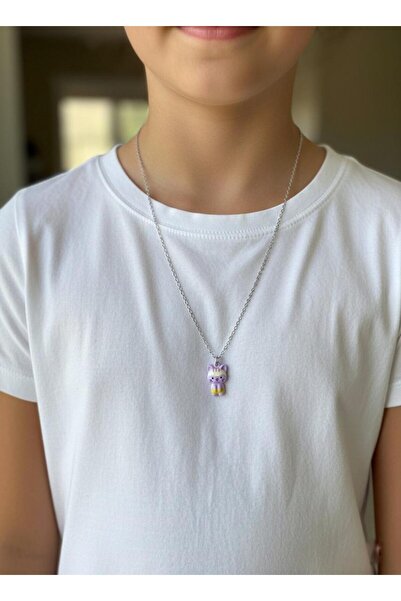 alyamaccessories Figürlü Çocuk Çelik Kolye