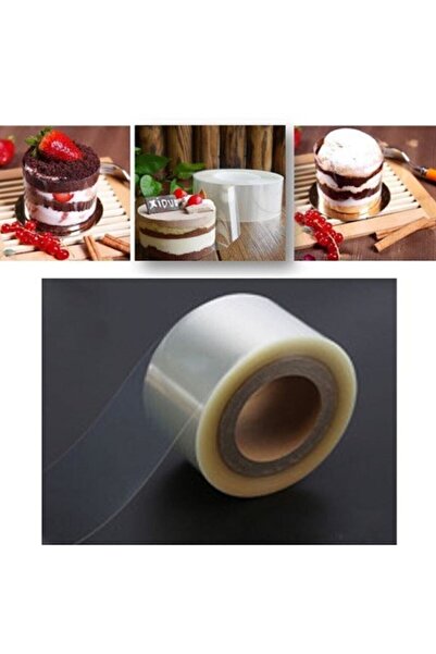 Mikasso Şeffaf Desensiz Pasta Yan Dekor Film Jelatin-krema Tutucu 5 Cm-25 Cm ...