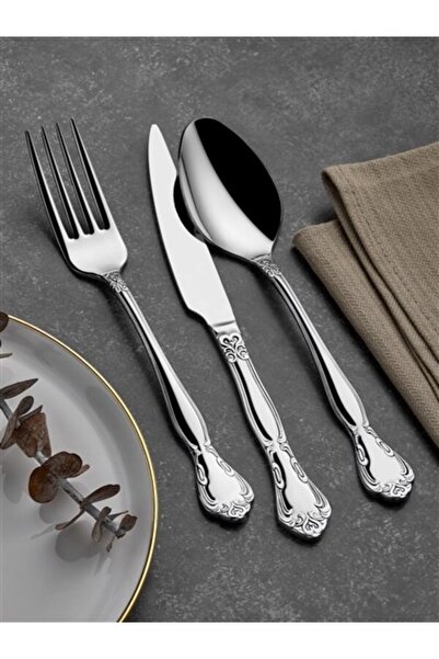 Arsel Dafne Sade Wooden 90-Piece 12-Person Cutlery & Serving Set with Drawer ...