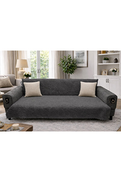 beyvetçe jakarlı yaprak desen Yumuşak Koltuk Örtüsü Çok Amaçlı Koltuk Şalı Ka...