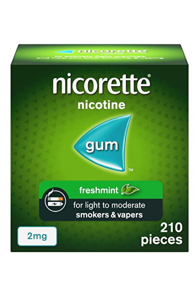 nicorett Nicorette Freshmint 2mg Gum (210 Pieces)