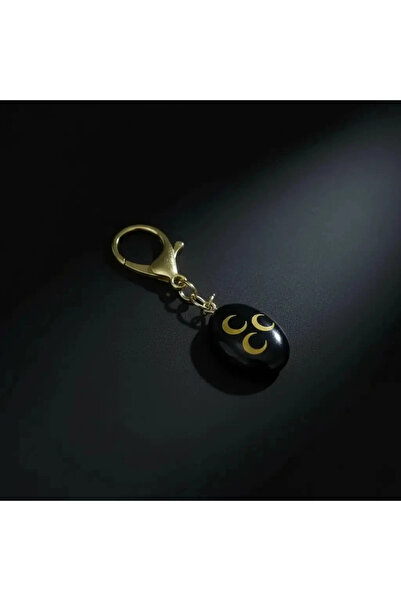 HÜNERTAŞ Three Crescent Oltu Stone Keychain