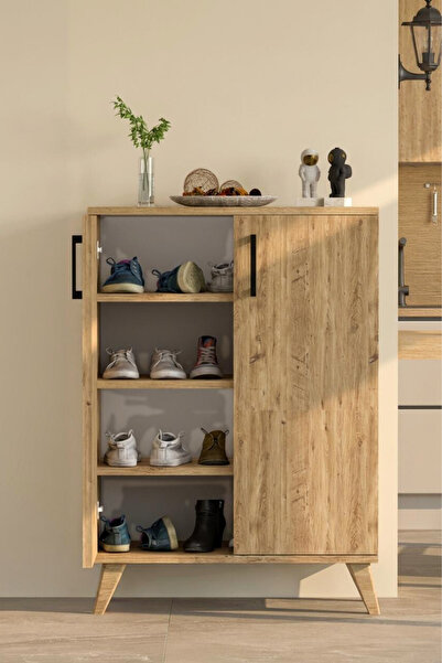 Moonlife Mobilya Olympos Çok Amaçlı 2 Kapaklı ,Kahve Köşesi,Mutfak,Banyo, Kiler Dolabı Çam