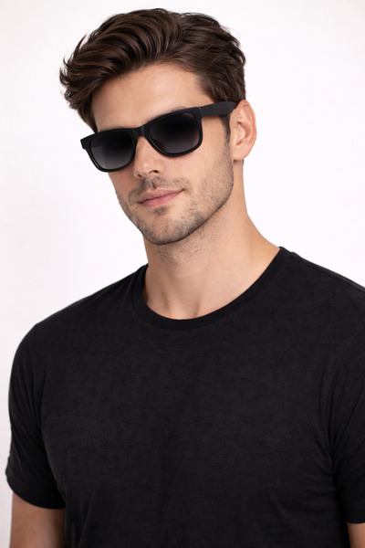 Luxury Brands Justin Premium Polarized Sunglasses, Black Frame, UV400 Lenses,...