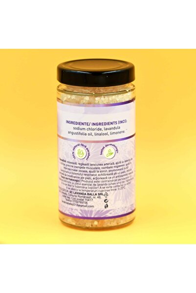 aura essential Sare de Himalaya cu ulei de lavandă, 600g