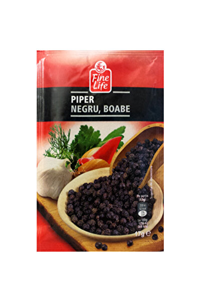 Fine Life Black Peppercorns, 5 x 17 g,