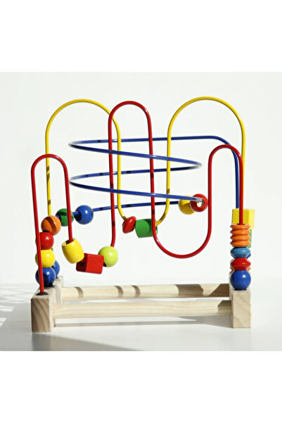 Furu TRE 2 | Orta Boy Ahşap Helezon Labirent Koordinasyon Gelişim Oyuncağı