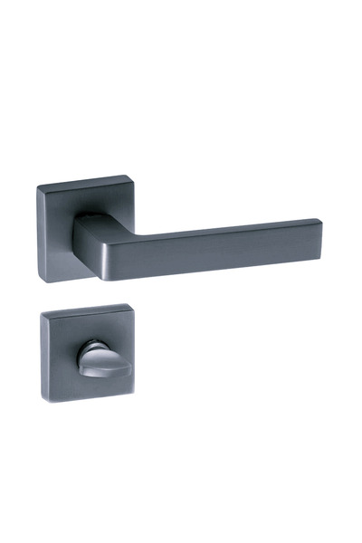 EYMEN YAPI Hira Konak Safari Square Rozetli Mâner de ușă Antracit (afumat) WC