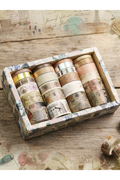 Bam 24-Pack Gilded Patterned Paper Tape with Different Color Options