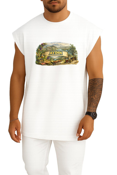 Bahriyeli Collection Υπερμεγέθης μπλούζα με στάμπα στο στήθος Aydin