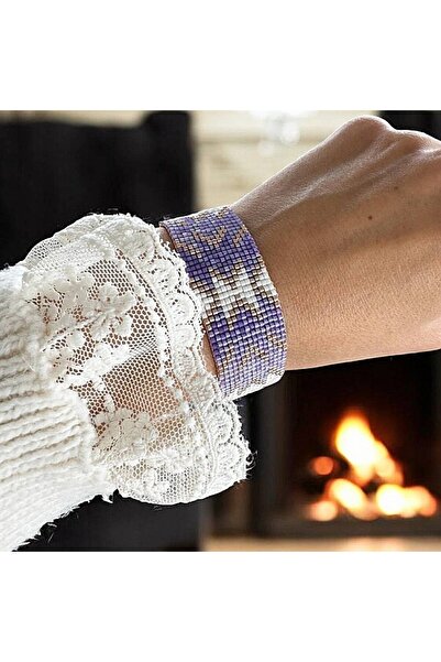 Ezera Κομψό γυναικείο βραχιόλι Poesis από χάντρες Miyuki, χειροποίητο