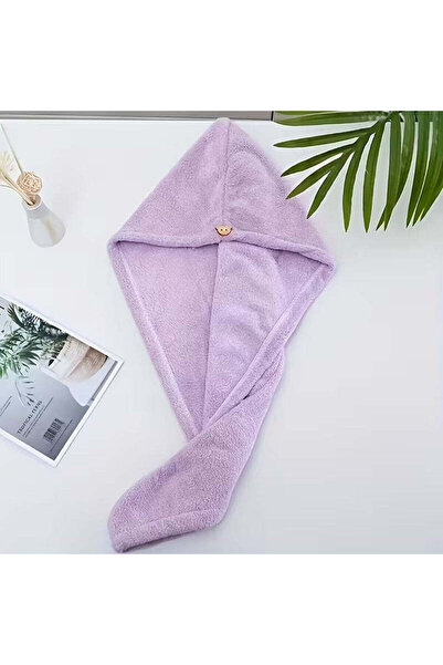 BYFT Spring منشفة شعر من الألياف الدقيقة البنفسجية، سريعة الجفاف، 40 × 60 سم،...