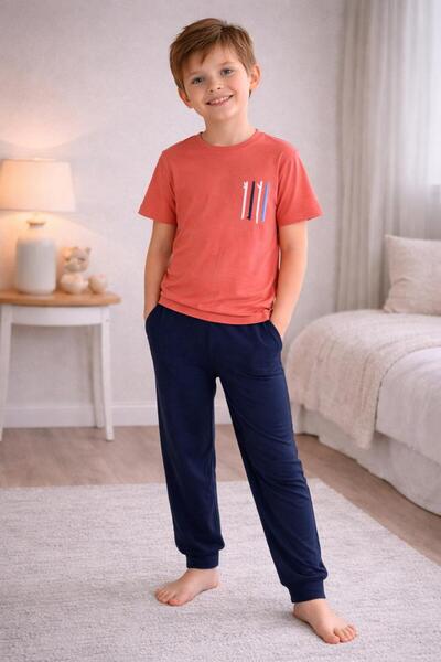 GülayŞe Dečački komplet pidžama Štampano kratkih rukava sa elastičnim strukom...