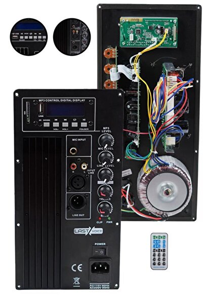 Lastvoice A600 İki Yollu Aktif Kabin Hoparlör Modülü Çıkış Katı (8 inç ve 10 ...