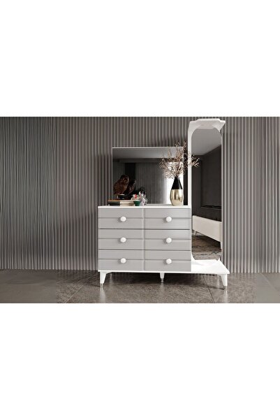 Doressa Home Adra Grey Boy Aynalı Şifonyer