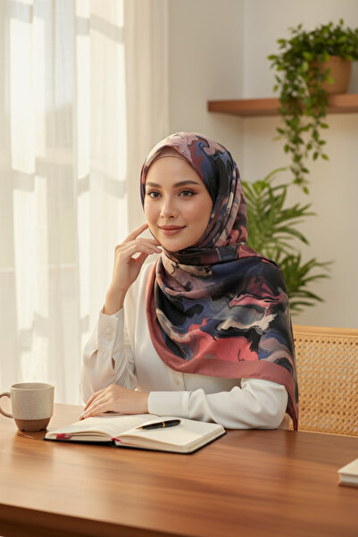 Onur Shawl - New Product Crinkled Shawl Tie-Dye Pattern Seasonal Fabric Fashi...