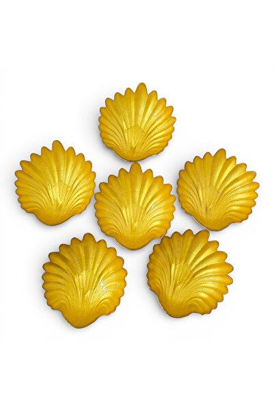 Sudedi Home Gold Bowl Set of 6 |   Glass Presentation and Serving Bowls