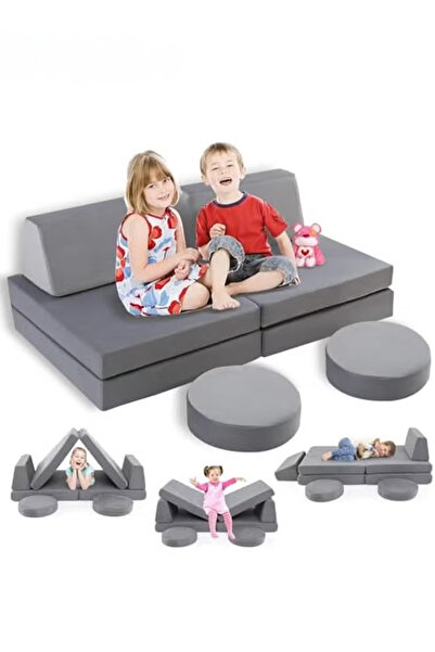 Hibobi Premium 6PCS Kids Play Couch – Convertible Foam Sofa for Nursery & Pla...