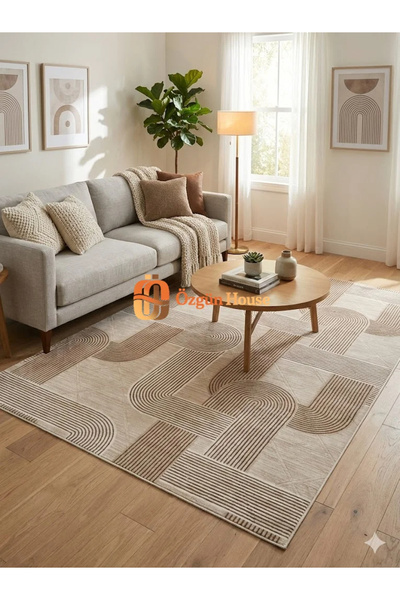 Dinarsu Elite Modern Jel Tabanlı Kaymaz Halı