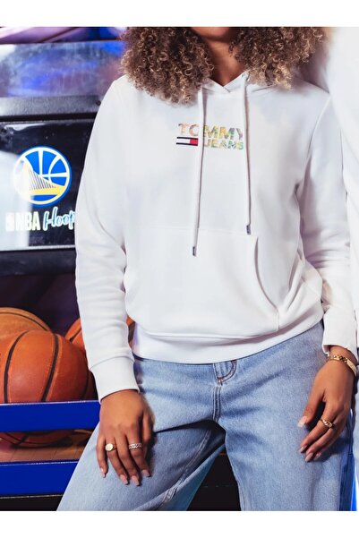 Tommy Jeans Slim Metallic Corporate Logo Hoodie