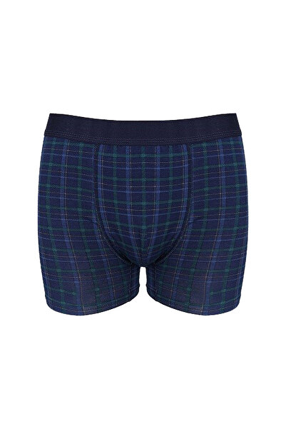 koza iç giyim Men's Single Patterned Cotton Boxers