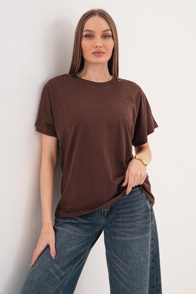 ŞİMAL Ženska majica sa okruglim izrezom, oversize model 260021