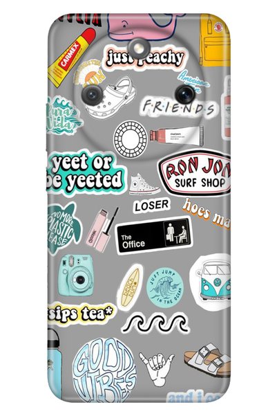 Cekuonline Honor Magic 8 Lite 6.79" Case Decorative Silicone Printed Cover St...