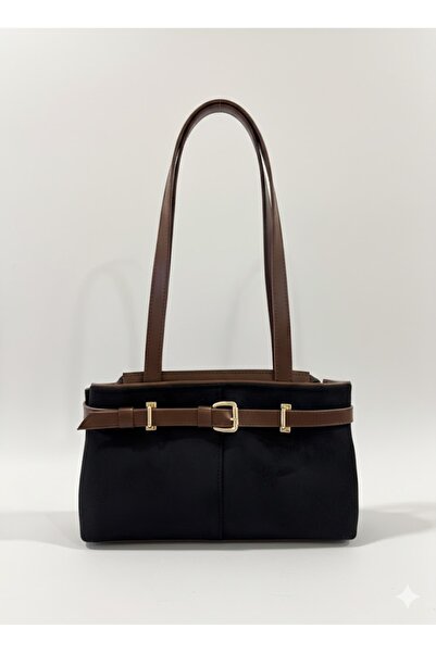 ELY Atelier Siena Suede Tote Chocolate Kadın Omuz Çantası