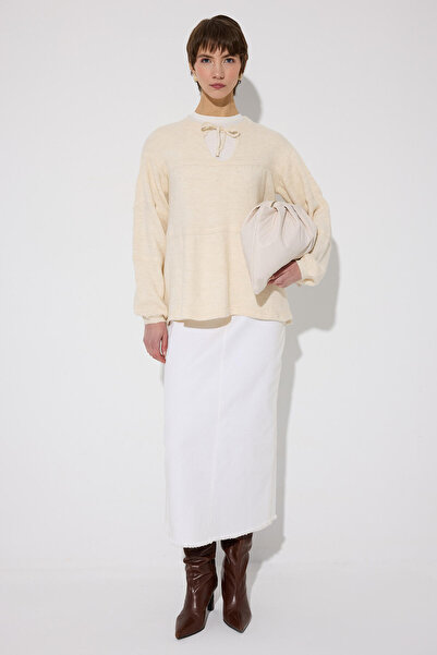 Touché Privé Front-Tie Knitted Sweater