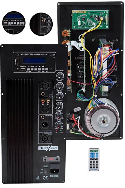 Lastvoice A1000 İki Yollu Aktif Kabin Hoparlör Modülü Çıkış Katı (15 inç İçin)