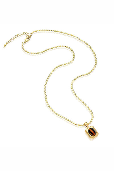 Mute Jewelry Doğal Taş Zincir Kolye