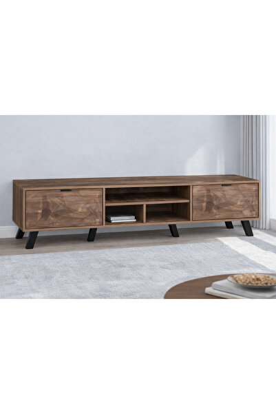 Arnohome Modern wooden TV stand, with an elegant and luxurious design suitabl...