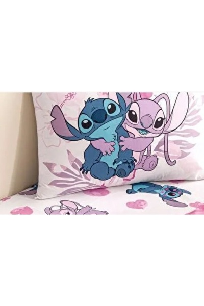 Taç Zorluteks Licensed Lilo&Stitch Patterned 100% Cotton Fabric 1 Piece Pillowcase 50X70 cm