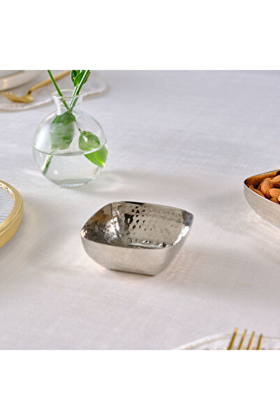 Karaca Home Loren Mini Çerezlik Gümüş 8x8x3,5 cm