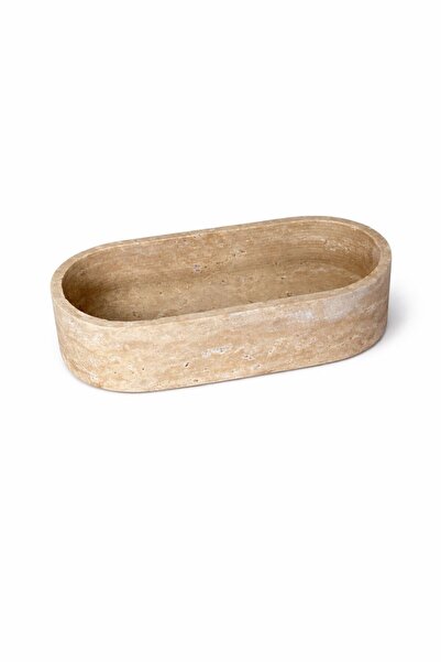 Modestmar Travertine Oval Tray 18 cm