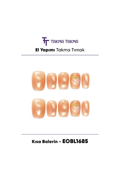 Takma Takma EOBL1685 Kısa Balerin 10'lu Tekrar Kullanılabilir El Yapımı Prote...